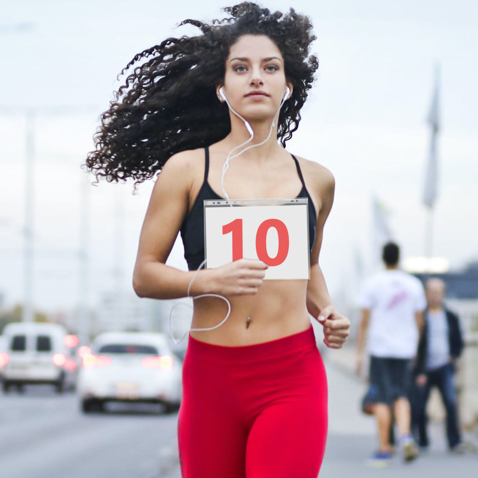 100Pcs Transparent Bib Number  - Race Bib review and price