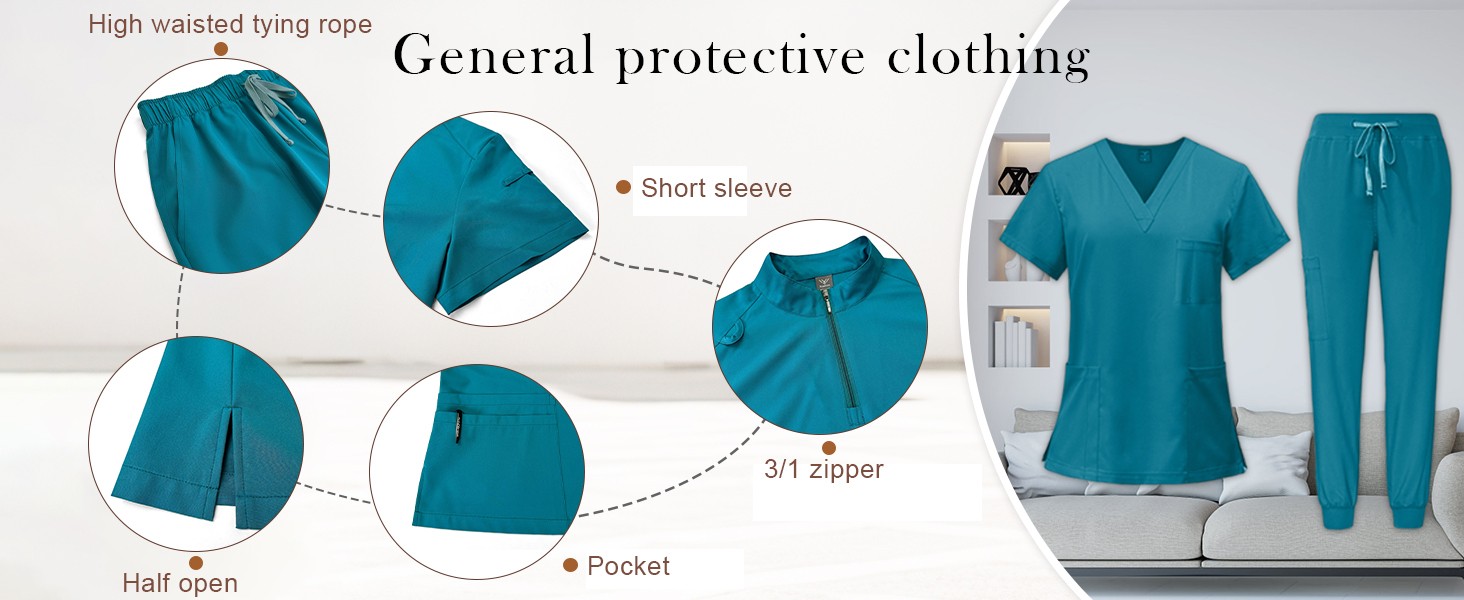 Comfortable Scrubs Uniform Med - Joggers Pants review and price